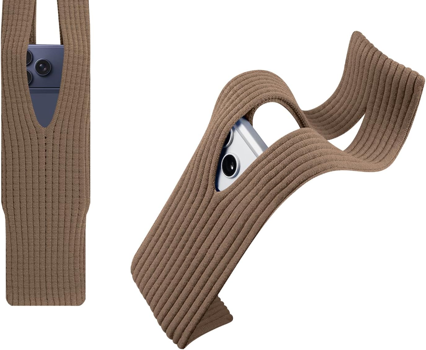 Edc Daily Carry - Knitted Phone Pouch Soft Stretch Lightweight