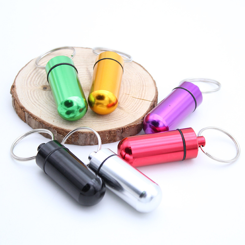 1/5PCS Aluminum Mini Pill Box  - огляд і ціна Edc Pill Carry