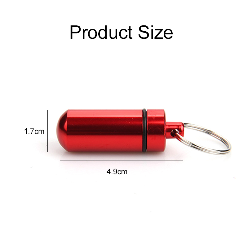 1/5PCS Aluminum Mini Pill Box  - огляд і ціна Edc Pill Carry