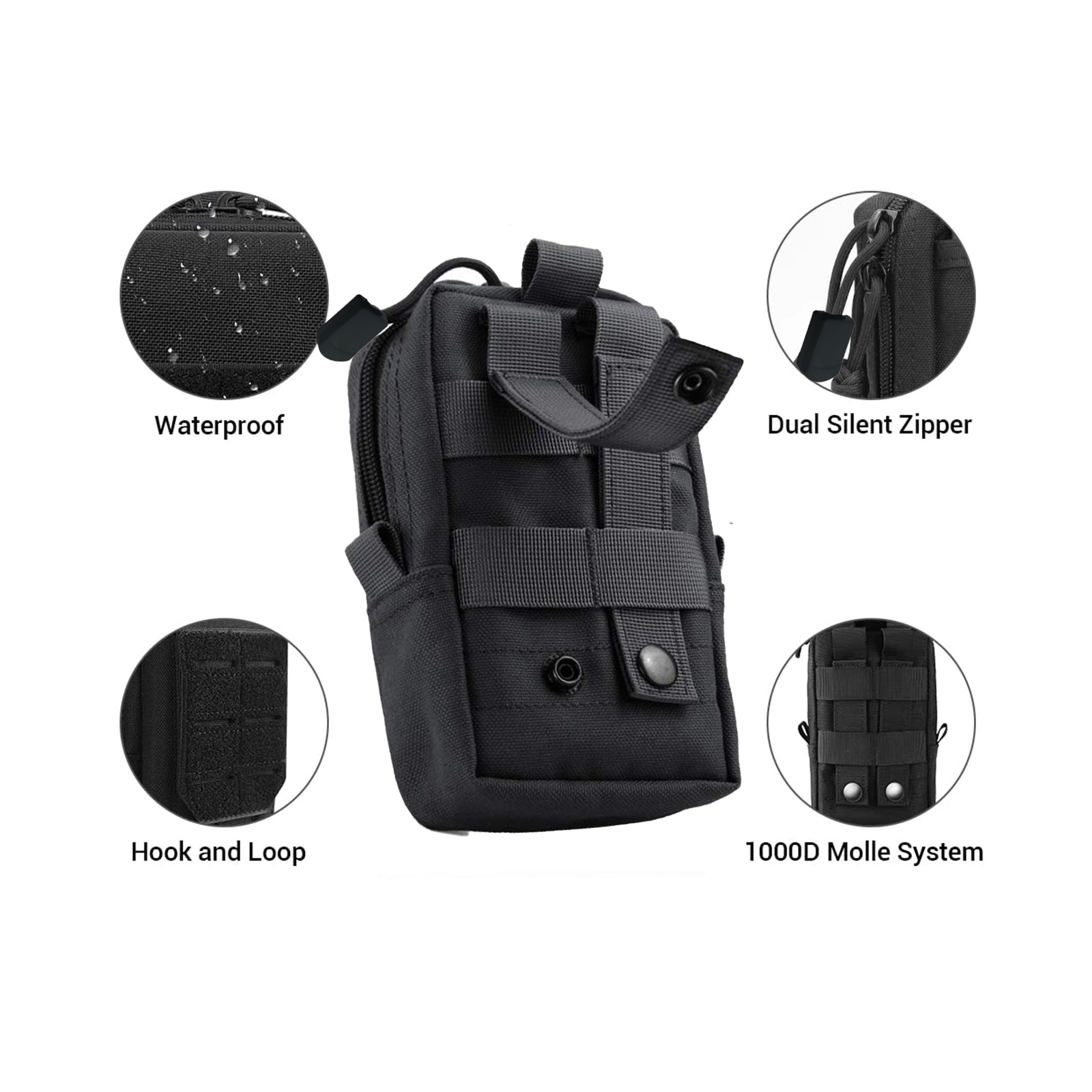 Tactical Molle Pouch Waist Bag - огляд і ціна Edc Carry Box