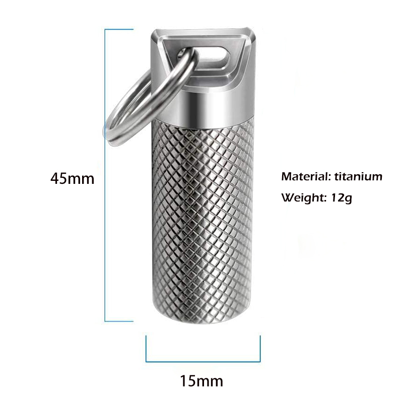 Titanium Alloy Mini Waterproof - огляд і ціна Edc Pill Carry