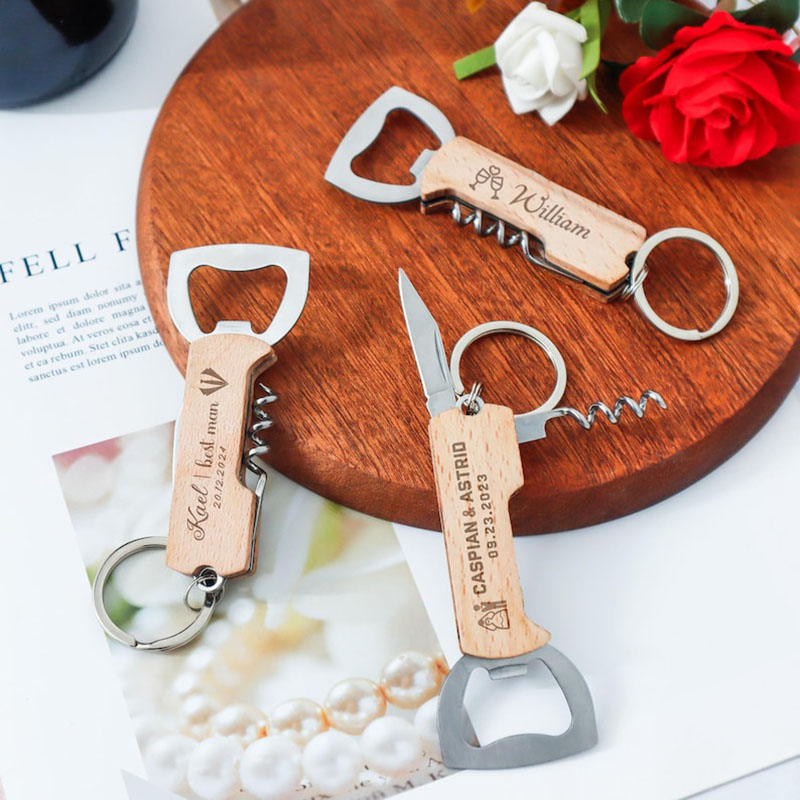 Custom Engraved Logo Bottle Op - огляд і ціна Bottle Opener Keyring