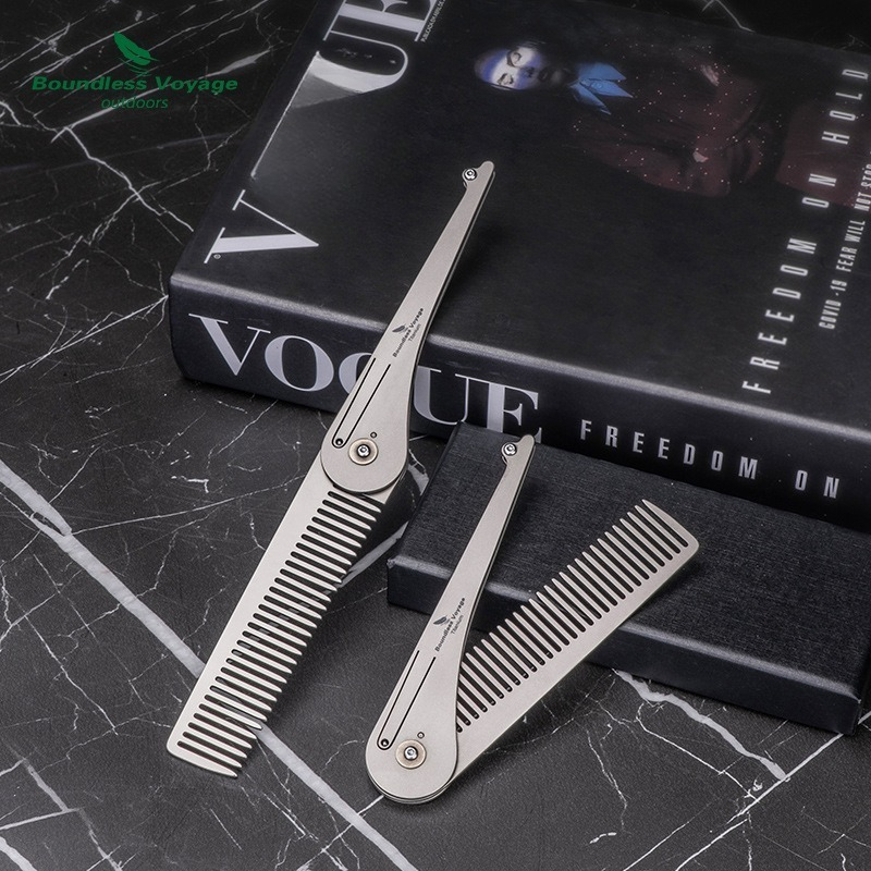 Pure Titanium Foldable Hair Co - огляд і ціна Comb Pocket Titanium